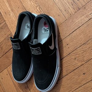 Nike SB Black and White Slip-On Shoes